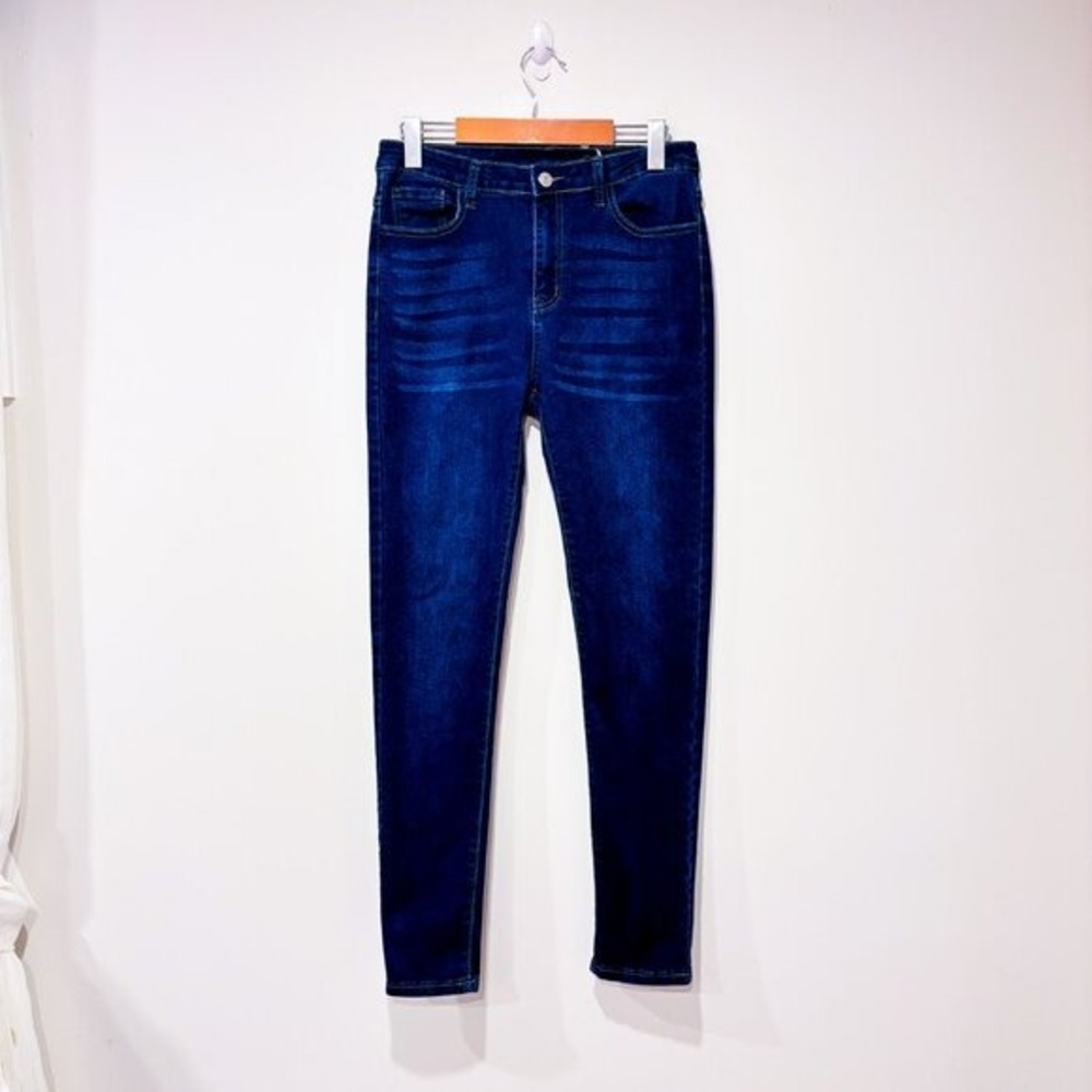 SHEIN Dark Wash High Rise Skinny Stretch Denim Jeans Size 8